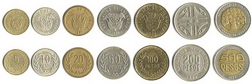 Colombiaanse pesos munten