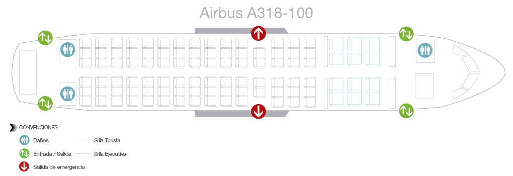 Avianca Airbus A318 Seating Chart